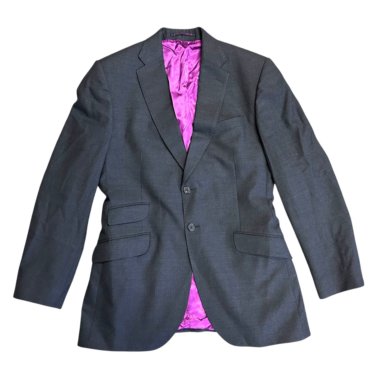 Charles Tyrwhitt Men's Nwot Charcoal Gray Wool Classic Suit Jacket Size 42l — image 2 of 8